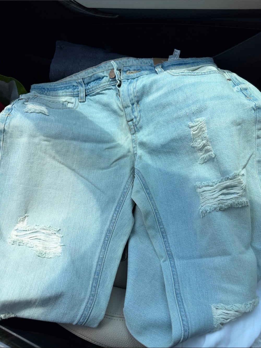 Light Blue Distressed Women’s Jeans